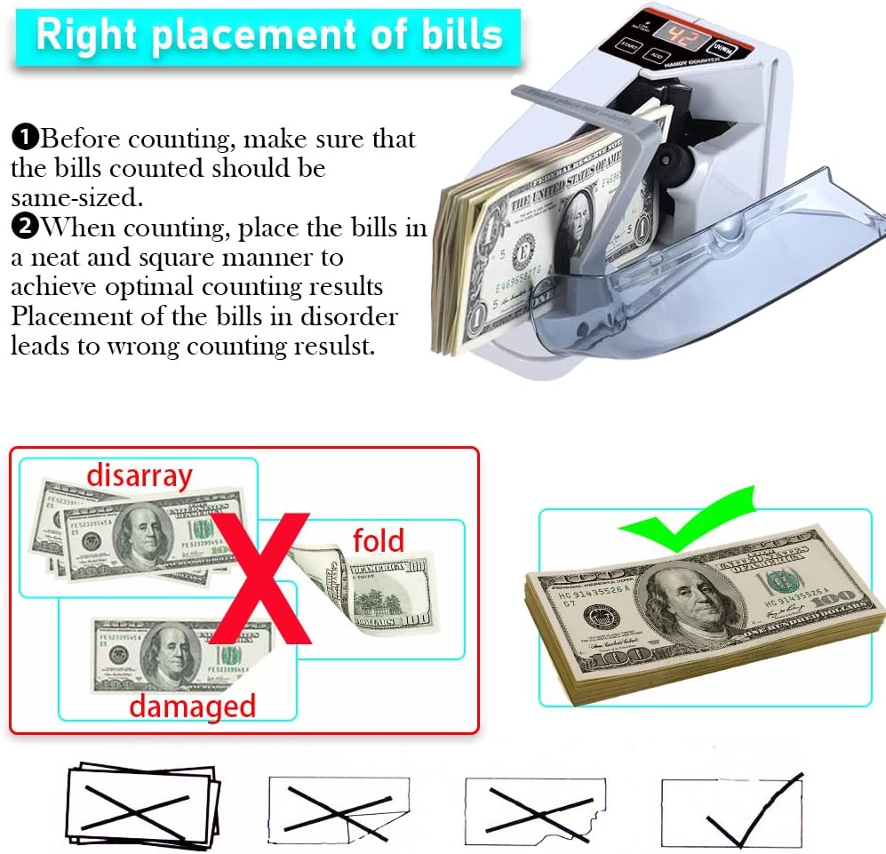 LG-30 (V30) Portable Money Counting Machine | Battery-Powered Bill Counter for Mobile Cash Handling