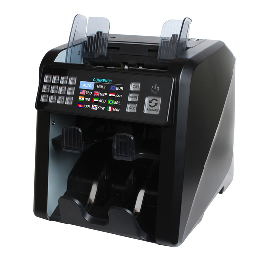 LG-5000 Dual Pocket Money Counting Machine | Mixed Denomination Counter with Counterfeit Detection
