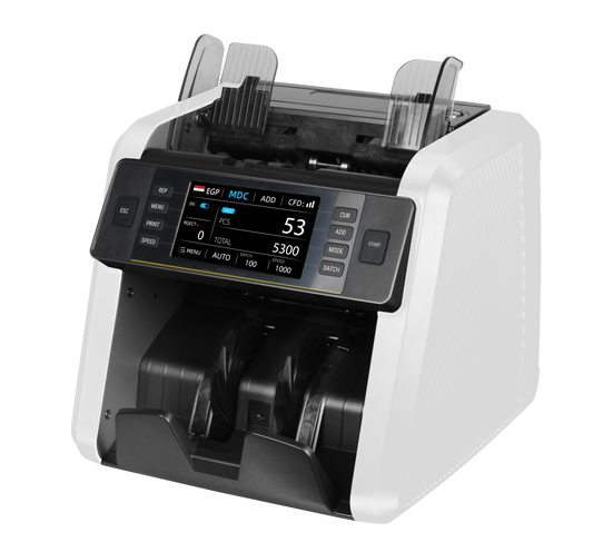 BX-777-1+1 Elite+ Money Counting Machine with Serial Number Reading | Bank-Grade Cash Counter