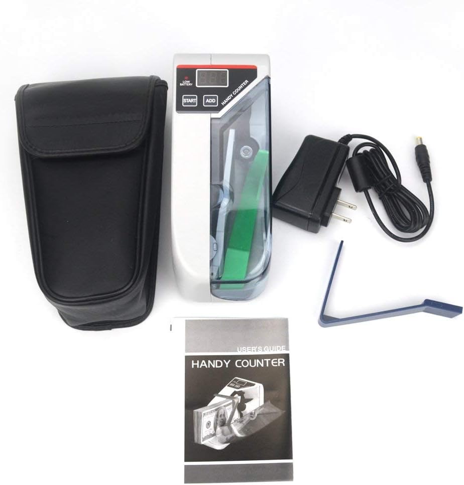 LG-30 (V30) Portable Money Counting Machine | Battery-Powered Bill Counter for Mobile Cash Handling