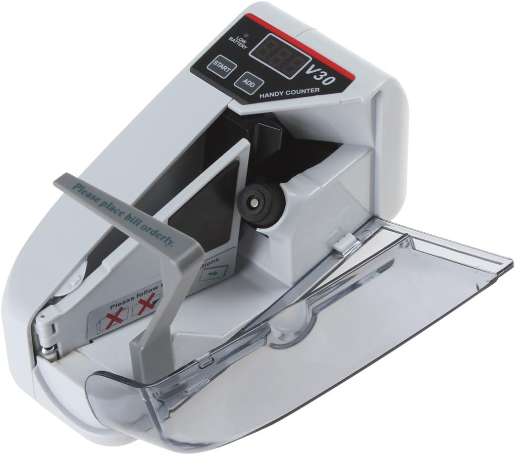 LG-30 (V30) Portable Money Counting Machine | Battery-Powered Bill Counter for Mobile Cash Handling