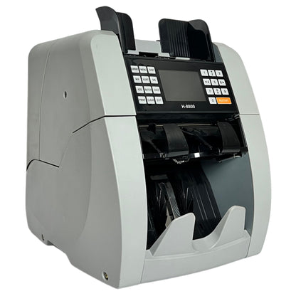 BX-1000 Dual Pocket Money Counting Machine | Mixed Denomination Counter with Counterfeit Detection