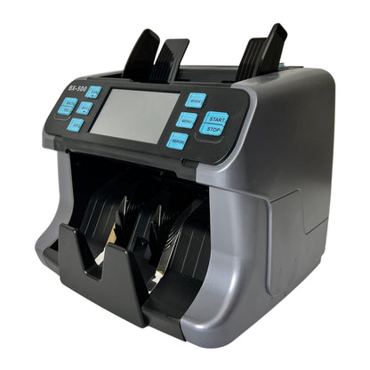 ماكينة عد فلوس وكشف تزوير BX-500 | عد نقد احترافي بقراءة سيريال ودعم 15 عملة في مصر