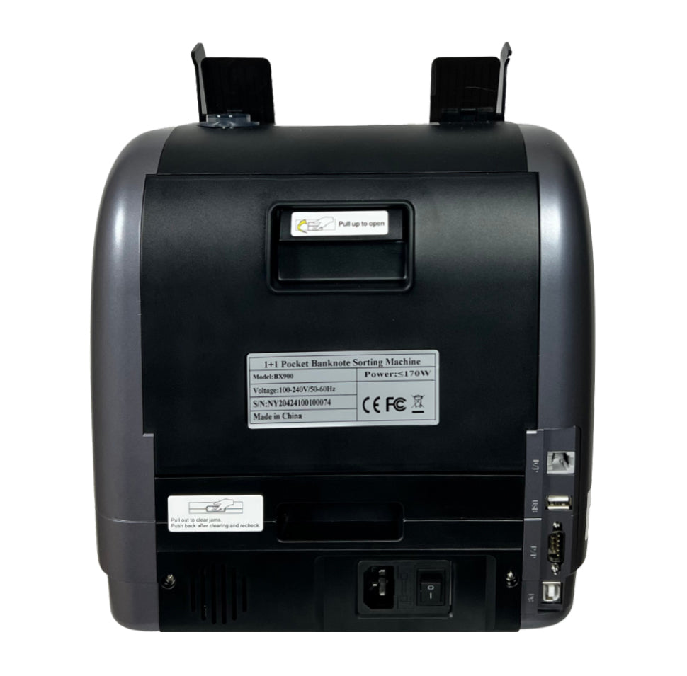 ماكينة عد فلوس وكشف تزوير BX-900R | عد نقد احترافي مزدوج بطابعة وقراءة سيريال في مصر