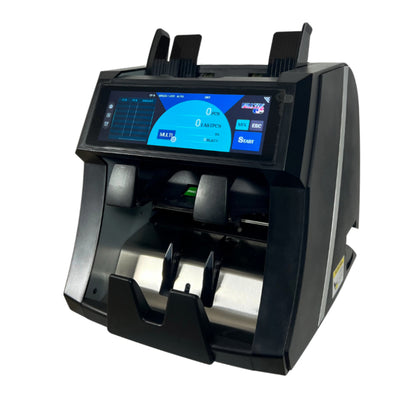 ماكينة عد فلوس وكشف تزوير BX-999/1+1T | عد نقد احترافي بطابعة وشاشة لمس في مصر
