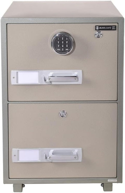 Bumil DSF680-2E Filing Safe | 2-Drawer Fireproof File Safe for Offices & Business Use in Egypt