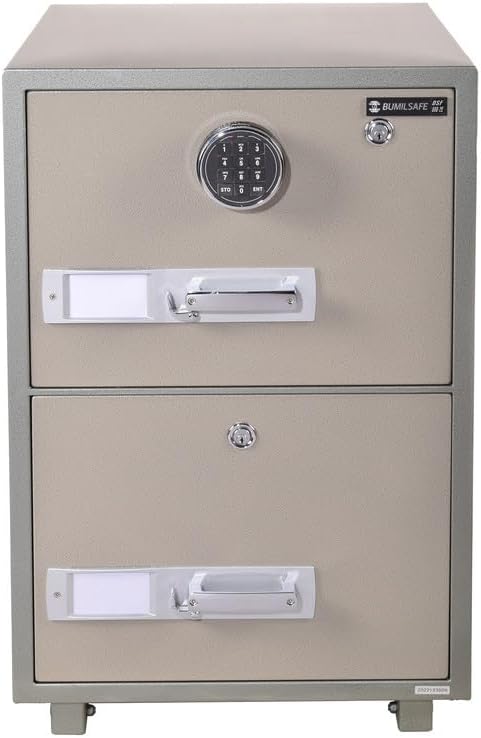 Bumil DSF680-2E Filing Safe | 2-Drawer Fireproof File Safe for Offices & Business Use in Egypt