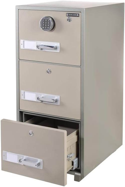 Bumil DSF680-3E Filing Safe | 3-Drawer Fireproof File Safe for Offices, Banks & Legal Use in Egypt