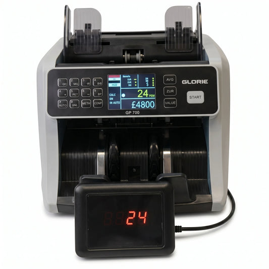 GLORIE GP-700 Money Counting Machine | 5 Currency Value Counter