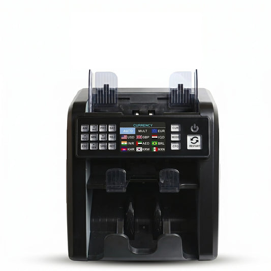 ماكينة عد وفرز النقود GLORIE GP-9100 | نظام 2 درج وقراءة السيريال نمبر