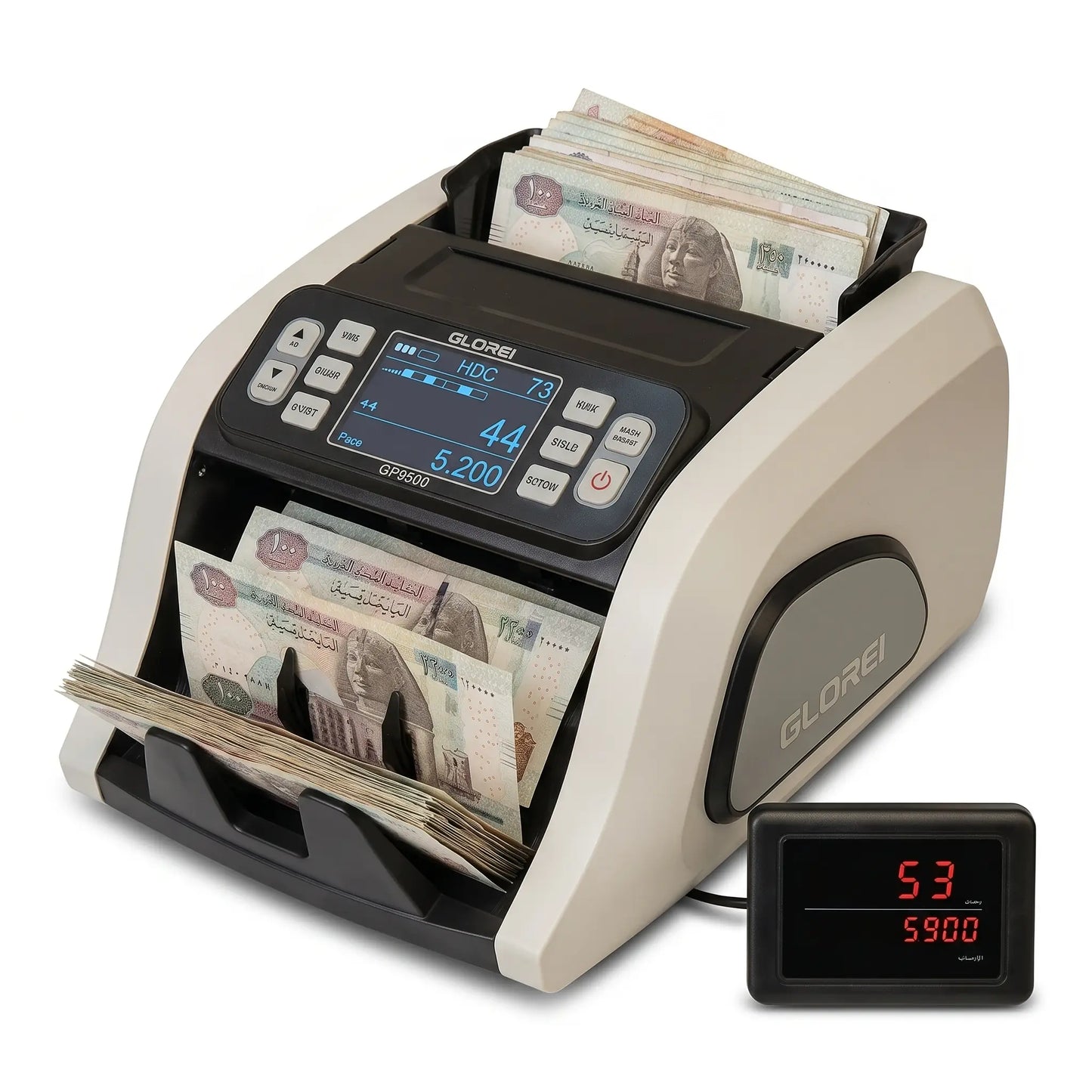 ماكينة عد النقود GLORIE GP-9500 | عد وفرز العملات