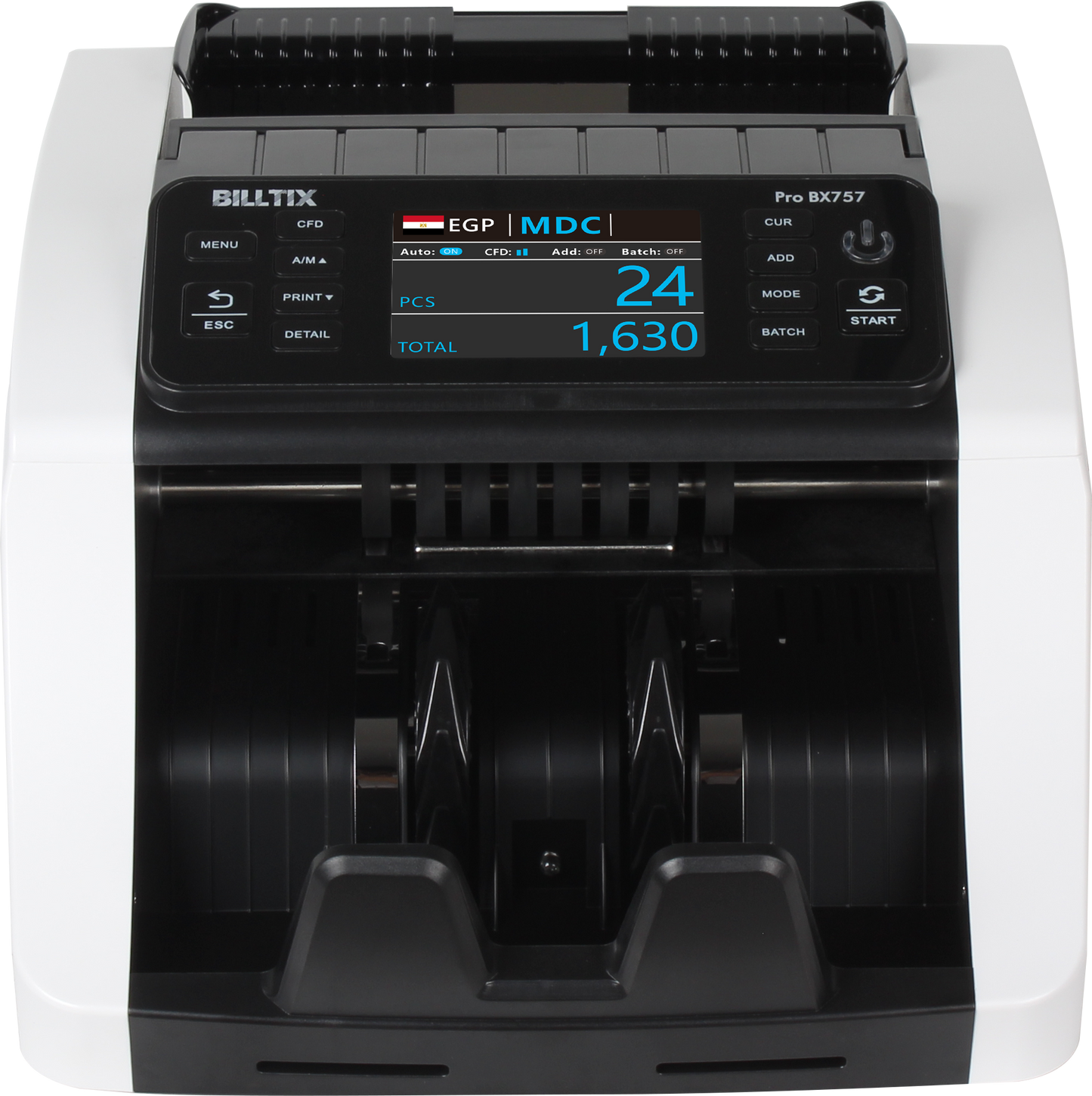 ماكينة عد فلوس وكشف تزوير BX-757 Pro | عد نقد احترافي بقراءة سيريال في مصر