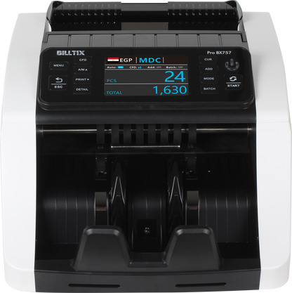 ماكينة عد فلوس وكشف تزوير BX-757 Pro | عد نقد احترافي بقراءة سيريال في مصر