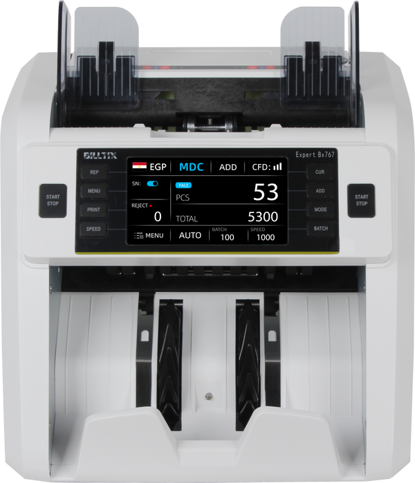 BX-767 Expert Money Counting & Counterfeit Detection Machine | Professional Cash Counter with Serial Number Reading & 20-Currency Support in Egypt
