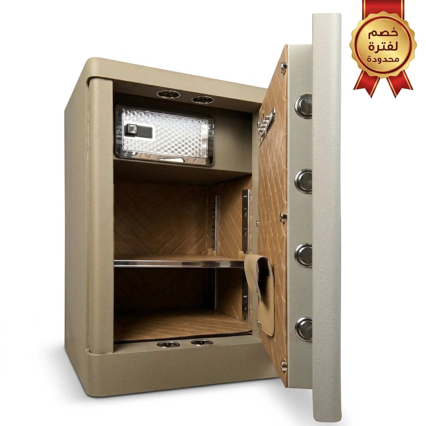 Double Curve DXG 80F Beige Safe | Fingerprint Office Safe Egypt